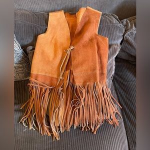 Vintage fringe vest